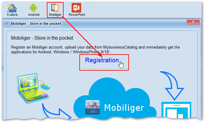 Mobiliger: registration 1