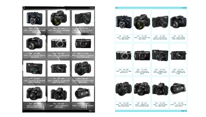 Modelo de diseño de catálogo de productos en PDF (equipo fotográfico)