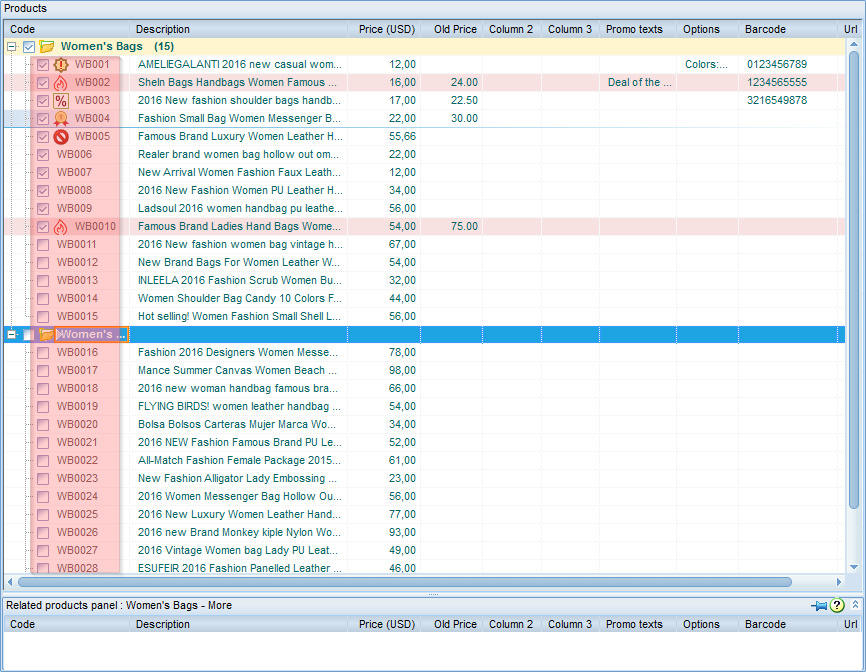 Create a catalog - structuring product list