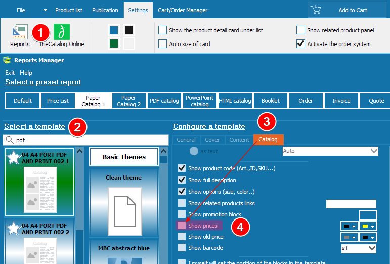 Hide prices in the catalog