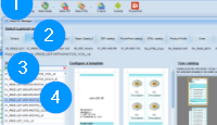 Report manager, select a price list template Report manager