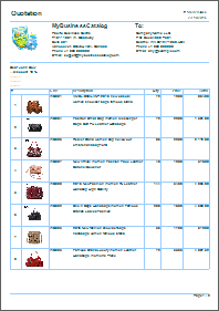 Product list with pictures and all additional features Product list with pictures and all additional features