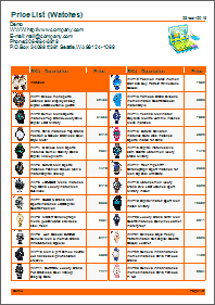 price lists with images, two columns price lists with images, two columns