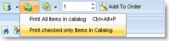 print a catalog, checked only