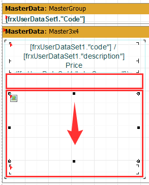 Changing a size of images block