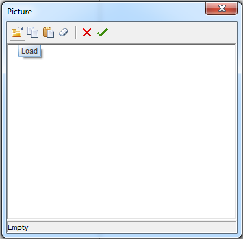 The picture in the report editor
