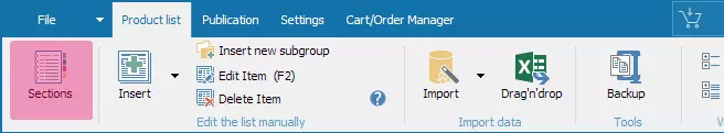 Opening sections to customize conditional formatting