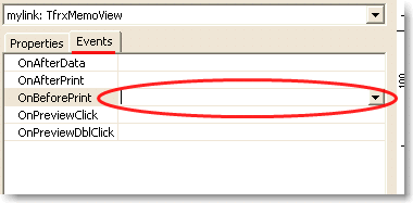 OnBeforePrint event