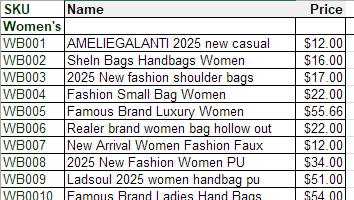 An illustration comparing a chaotic spreadsheet with a structured catalog management software interface.