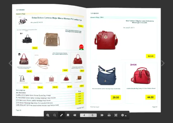 An interactive HTML5 flipbook with page-turning effect