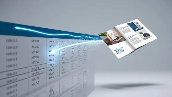 A beautifully designed product brochure featuring a large photo and detailed specifications.