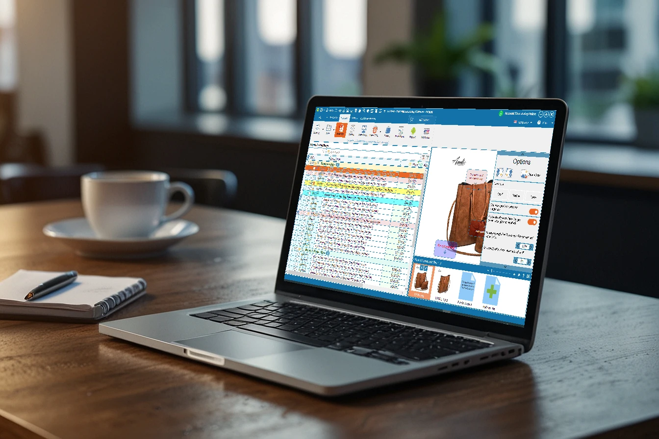 A custom sales proposal generated by the software, ready to be sent to a client