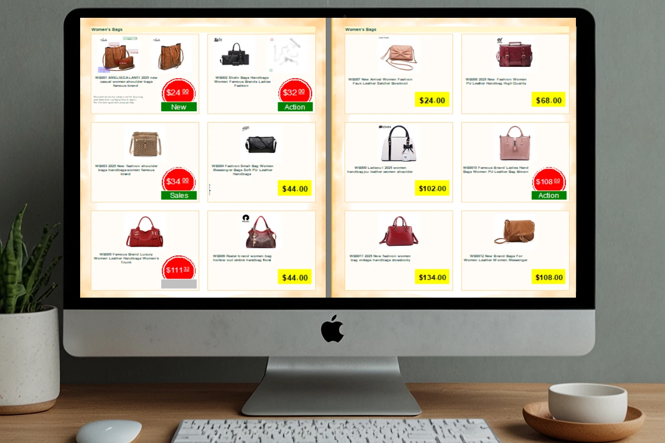 A simple e-commerce storefront created with MyBusinessCatalog.