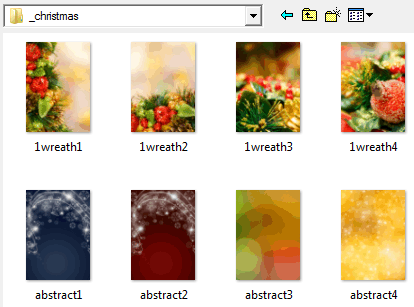 Папка новогодних фонов