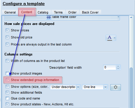 Turn on links in the template of pricing software