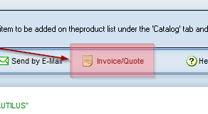 Go to Order Manager tab and click 'Invoice/Quote' button