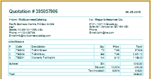 Un ejemplo de cita compacta simple