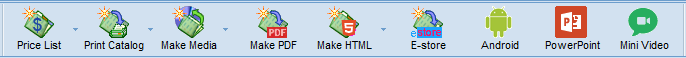 main menu for catalog selection