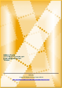 Образецзадней обратной обложки каталога в желтой гамме