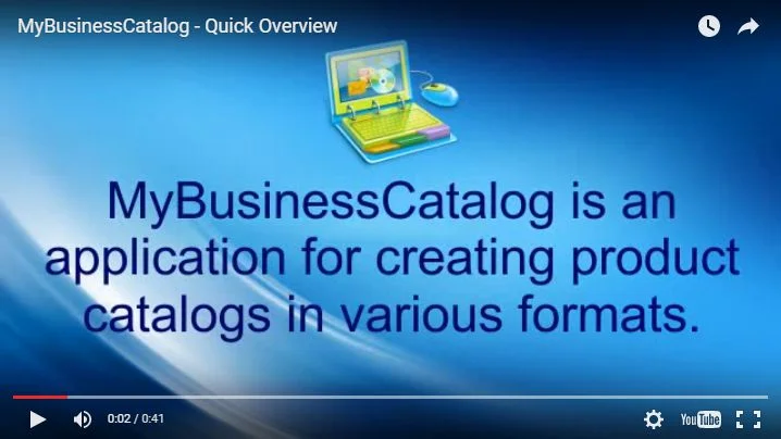 Software zur Erstellung eines Produktkatalogs; Online, PDF, Android, Flash-Laufwerke. Schnellübersicht