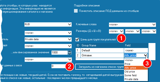 Выбор цен для групп клиентов