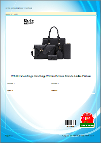 Product catalog template - 1 product / 1 page  - blue style