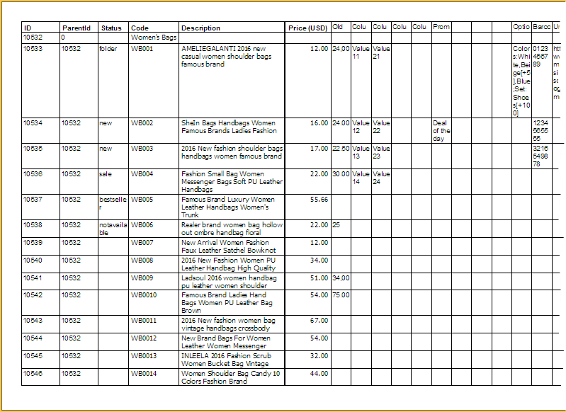 Price Sheet Template Free from www.mybusinesscatalog.com