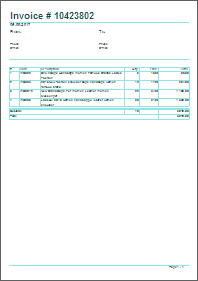 Invoice template example
